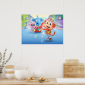 Koolstof voor Chico-vrienden Poster (Keuken)