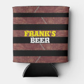 Koolstof Zwarte Roest Strepen,   Blikjeskoeler (Voorkant)