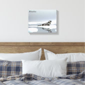 Koolstofafdichting op ijs canvas afdruk (Insitu (Slaapkamer))