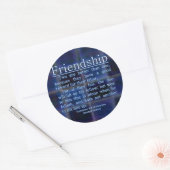 Koolstoffen 4:9-10 ronde sticker (Envelop)