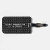 koolstofvezel bagagelabel (Achterkant horizontaal)