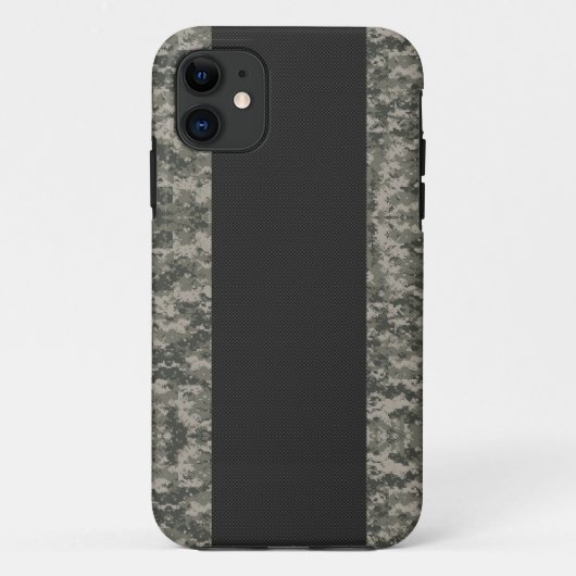 Koolstofvezel en digitale camouflage iPhone 5 Hoes (Achterkant)