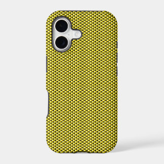 Koolstofvezel iPhone 5 Hoesje (geel)