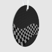 Koolstofvezel-raceafdruklezer Ornament (voorkant)