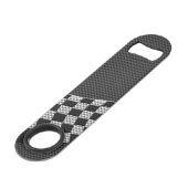 Koolstofvezel-raceafdruklezer Speed Flessenopener (Voorkant Gekanteld)