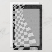 Koolstofvezel-racevoetdecor Briefpapier (Voorkant / Achterkant)