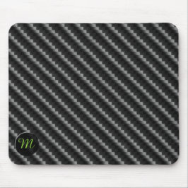 Koolstofvezel stijl met Monogram Muismat