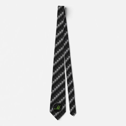 Koolstofvezel stijl met Monogram Stropdas (Voorkant)