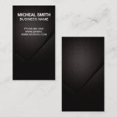 Koolstofvezel Textuur Donkere achtergrond Visiteka Visitekaartje (Voorkant / Achterkant)