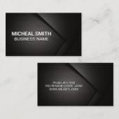 Koolstofvezel textuur donkere achtergrond visitekaartje (Voorkant / Achterkant)