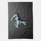 Koolstofvezel ziet er uit in Bodybuilder Theedoek (Verticaal)