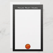 Koolstofvezel ziet er uit op Basketball Briefpapier (Voorkant / Achterkant)