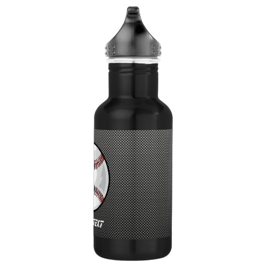 Koolstofvezel ziet er uit op honkbal waterfles (Rechts)