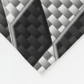 Koolstofvezel zoals racevoetafdruk fleece deken (Hoek)