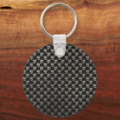 Koolstofvezeltextuur Sleutelhanger (Voorkant)