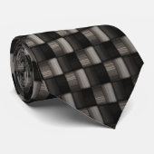 Koolstofvezeltextuur Stropdas (Opgerold)