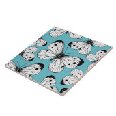 Koolstofvlinderpatroon Tegeltje (Zijkant)