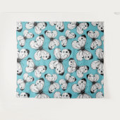 Koolstofvlinderpatroon Wandkleed (Voorkant (horizontaal))