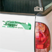 Koolstofvoetafdruk Bumpersticker (Op Truck)