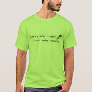 Koolstofvoetafdruk T-shirt