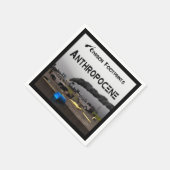 Koolstofvoetafdrukken - Antropoceen Servetten (Hoek)