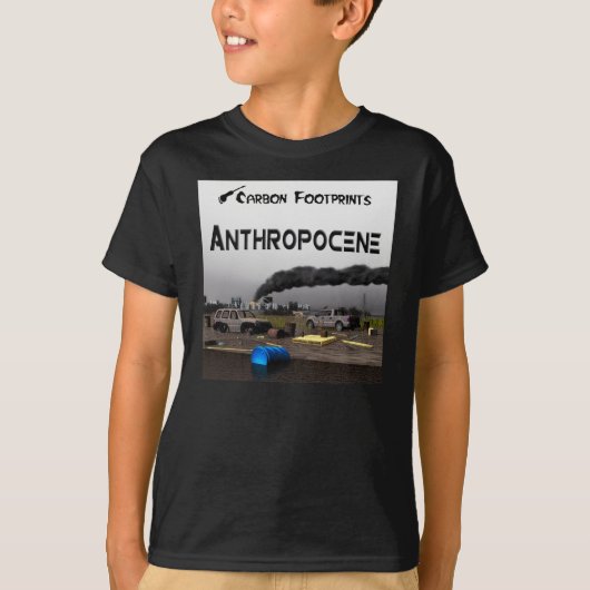 Koolstofvoetafdrukken - Antropoceen T-shirt (Voorkant)