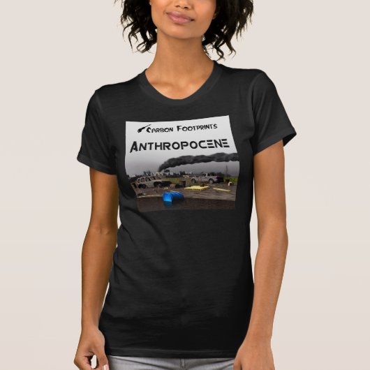 Koolstofvoetafdrukken - Antropoceen T-shirt (Voorkant)