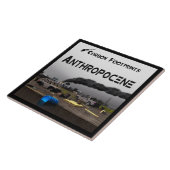 Koolstofvoetafdrukken - Antropoceen Tegeltje (Zijkant)