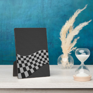 Koolstofvormer racegolfdecor fotoplaat