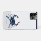 Koolvis Nautical Navy Blue en White Beach Case-Mate iPhone Case (Achterkant (horizontaal))