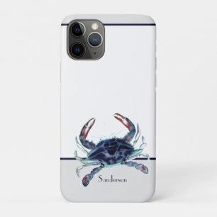 Koolvis Nautical Navy Blue en White Beach iPhone 11 Pro Hoesje