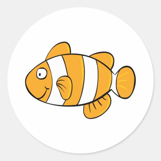 Koolvis Ronde Sticker (Voorkant)