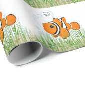 Koolvis verjaardag jongen cadeaupapier (Rol Hoek)