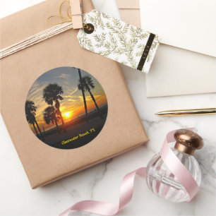 Koolwaterstrand Zonnezon Ronde Sticker