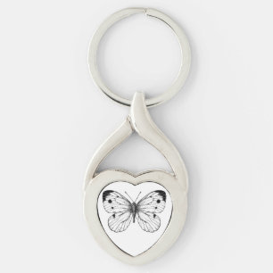 Koolwitje Sleutelhanger