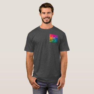 Koolzwart heidekleur sjabloon personaliseren t-shirt