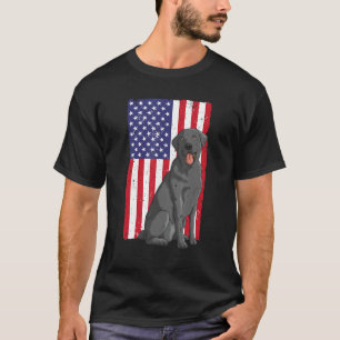 Koolzwart ontwerp voor mannen zwart labrador t-shirt