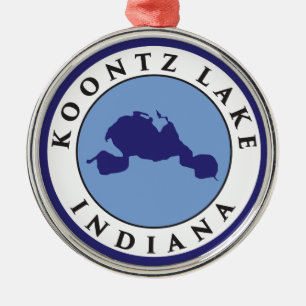 Koontz Lake, Indiana Metalen Ornament