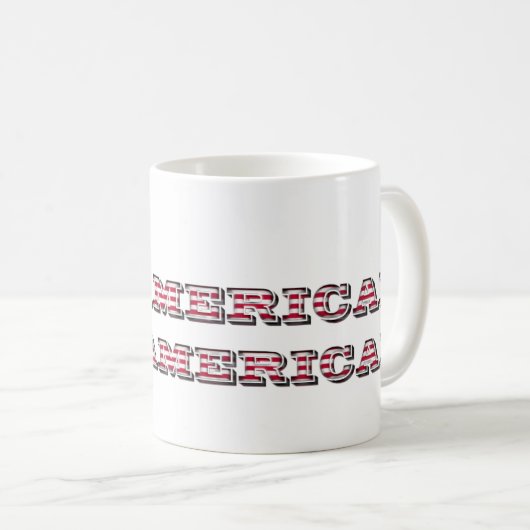 Koop American Hire American Quote Trump Patriotic Koffiemok (Voorkant rechts)
