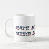 Koop American Hire American Quote Trump Patriotic Koffiemok (Links)
