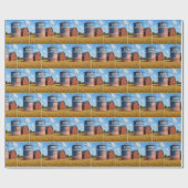 Koop American Sign op een Boerderij Silo Cadeaupapier (Vlak)