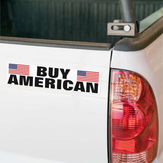 Koop Amerikaanse auto bumper stickers met USA vlag (Op Truck)