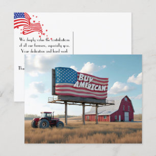Koop Amerikaanse Billboard op Midwest-boerderij Briefkaart