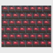 Koop Amerikaanse Rode Neon Lichtbak Cadeaupapier (Vlak)