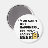 Koop bier, koop geluk!! magneet (Voorkant / Achterkant)