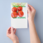 Koop biologisch voedsel flyer (Hand)