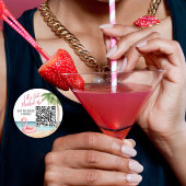 Koop Bruid Een Drankje QR Code Heniparty Ronde Sticker