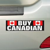 Koop Canadese auto bumper sticker met Canada vlag (Op auto)