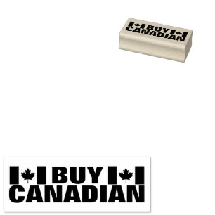 Koop Canadese vlag aangepaste kleur inkt Rubberstempel