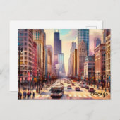 koop coole Travel  chicago briefkaarten (Voorkant / Achterkant)